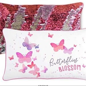 NEW Mermaid Pillow Co. Blossom Butterfly Pillow